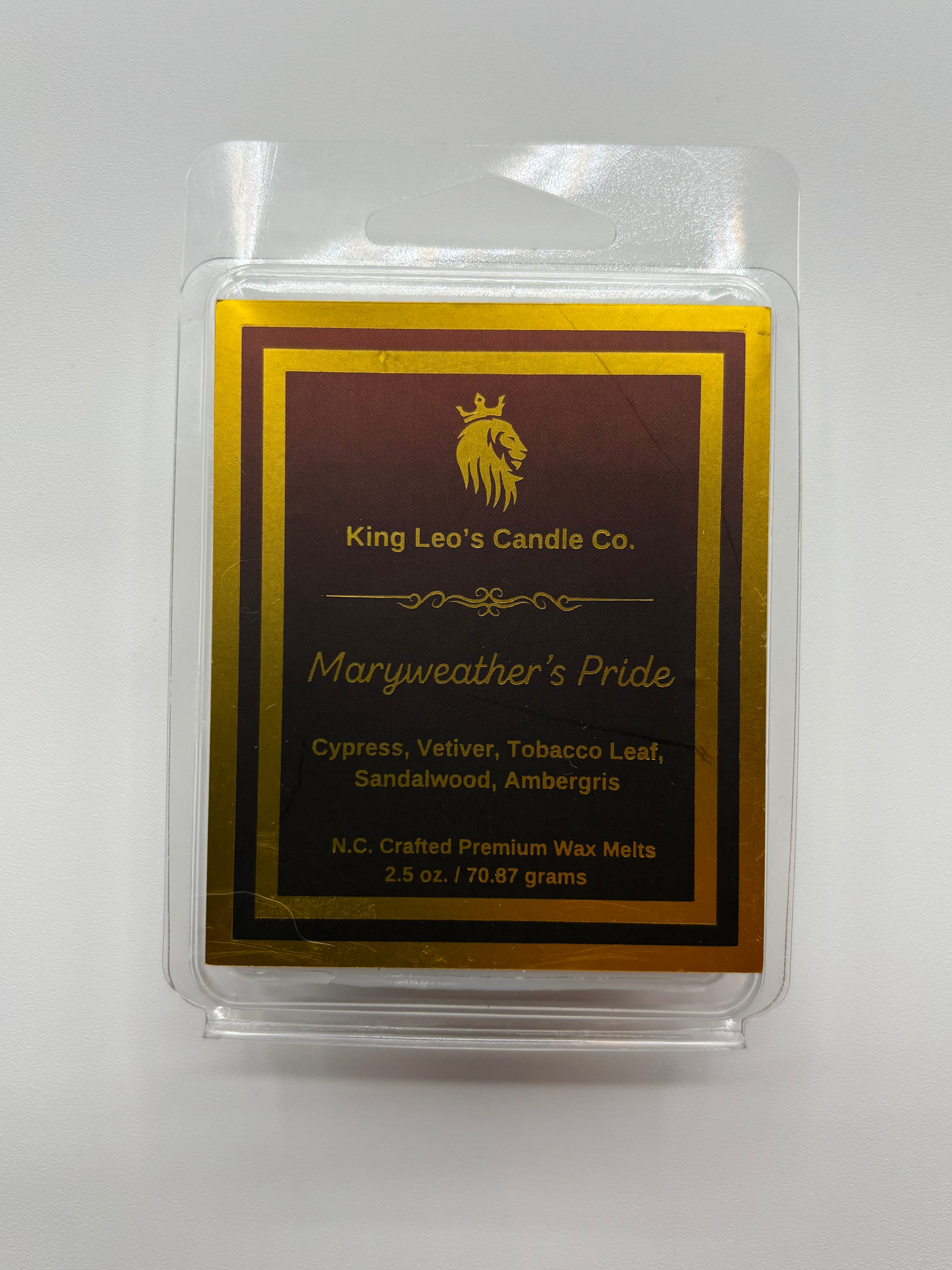 King Leo's Maryweather's Pride, Premium Wax Melts