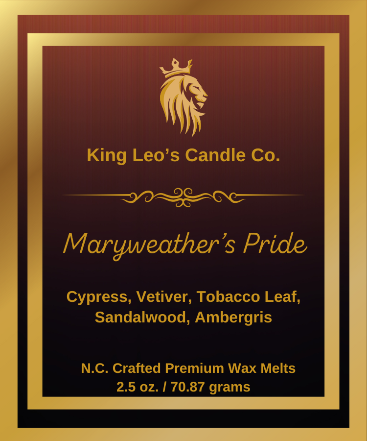 King Leo's Maryweather's Pride, Premium Wax Melts