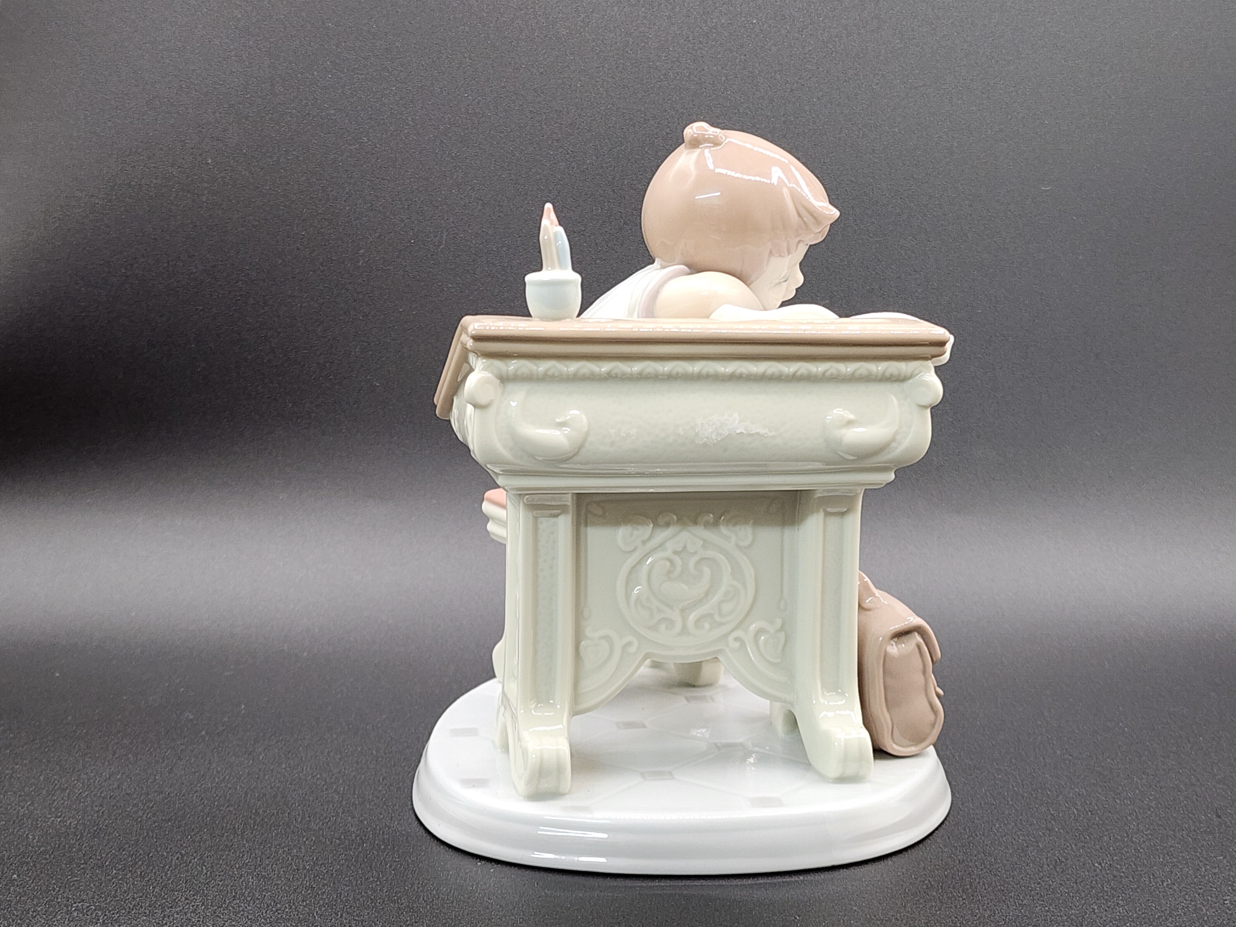 Lladro's Retired, Rare Sleepy Scholar Boy, In Excellent Condition